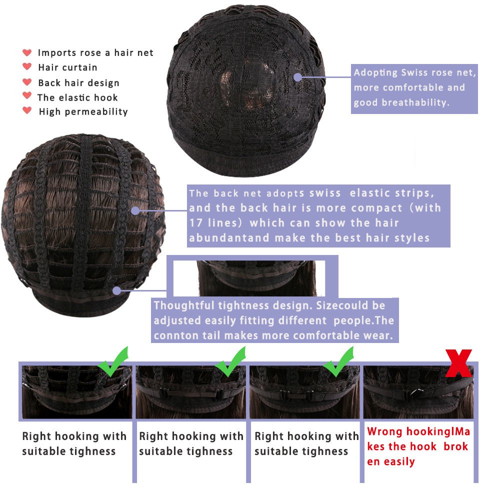 Natural Short Lace Front Hair Wig Bob Wig Curly Hair Elf Cut HD Transparent Head Circumference 56cm - Image 4