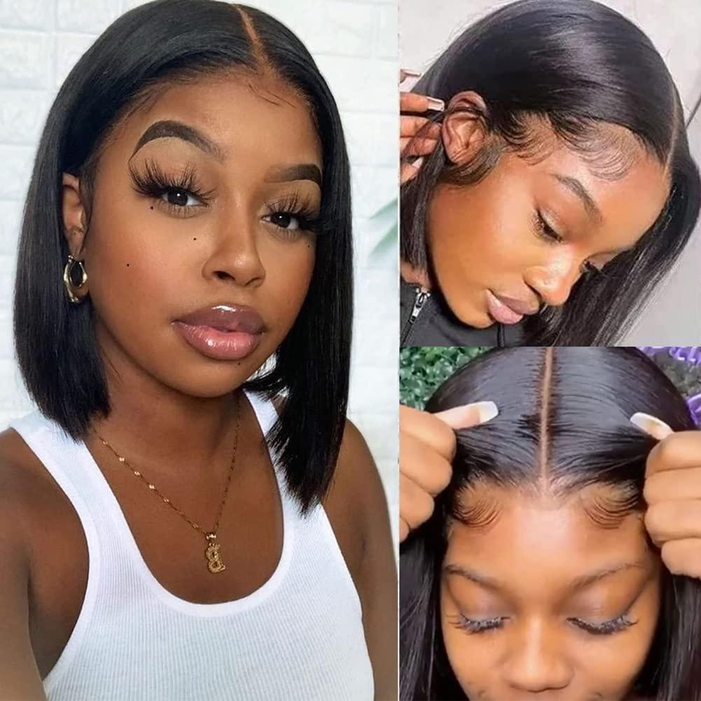 4X4 Bob Wig Short Hair Female Wig - Image 3