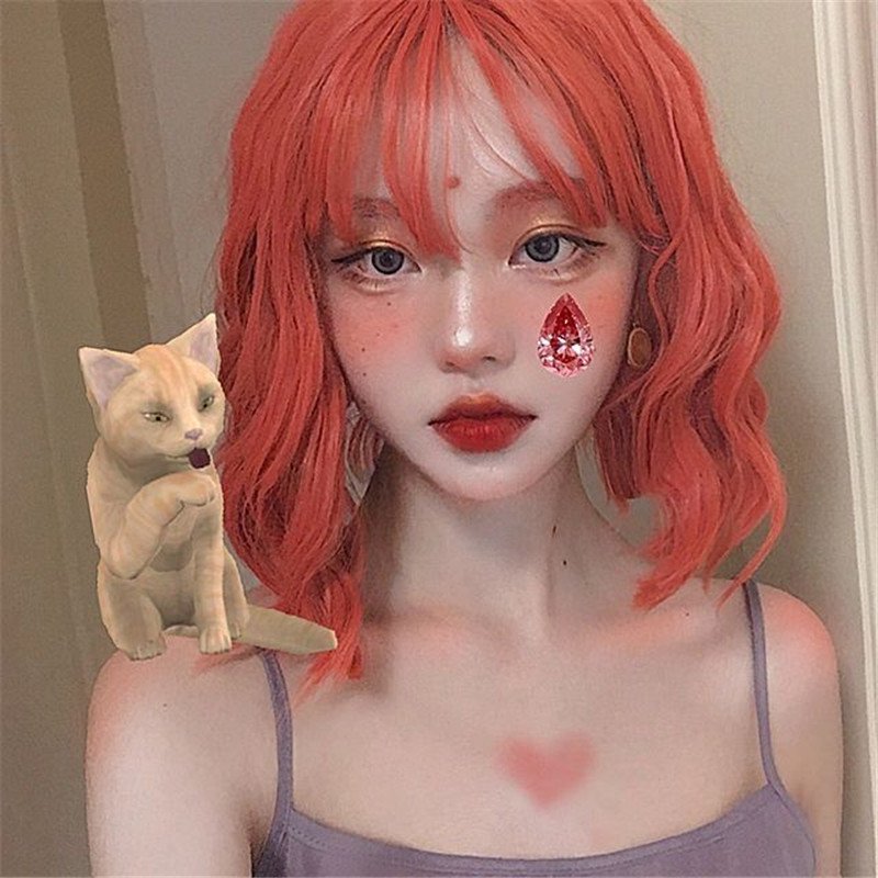 Air bangs chemical fiber wig headgear - Image 4