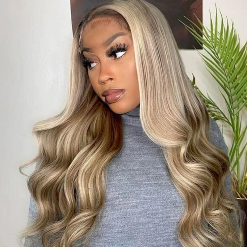 Highlight Wave Real Female Wig